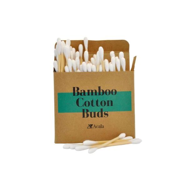 Acala bamboo cotton buds 2 packs 200 swabs - British product