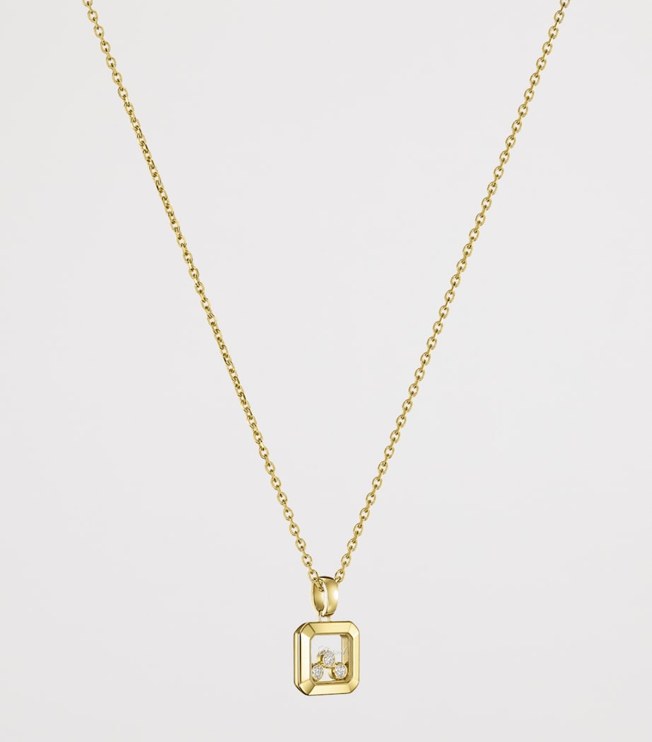 Chopard Happy Diamonds necklace in yellow gold with diamonds, imported from the UK