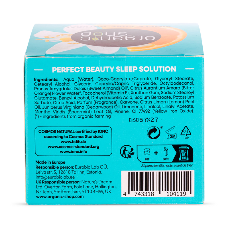 Organic Shop Orange Blossom night cream 50ml, UK version