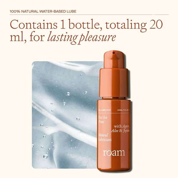 Roam lubricant water based vegan sensitive skin 20ml - British product