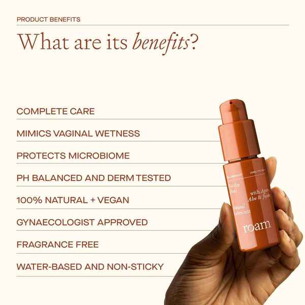 Roam lubricant water based vegan sensitive skin 20ml - British product