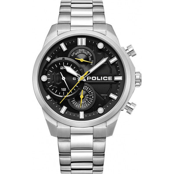 Police black Reactor watch stainless steel mens, UK version