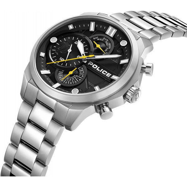 Police black Reactor watch stainless steel mens, UK version
