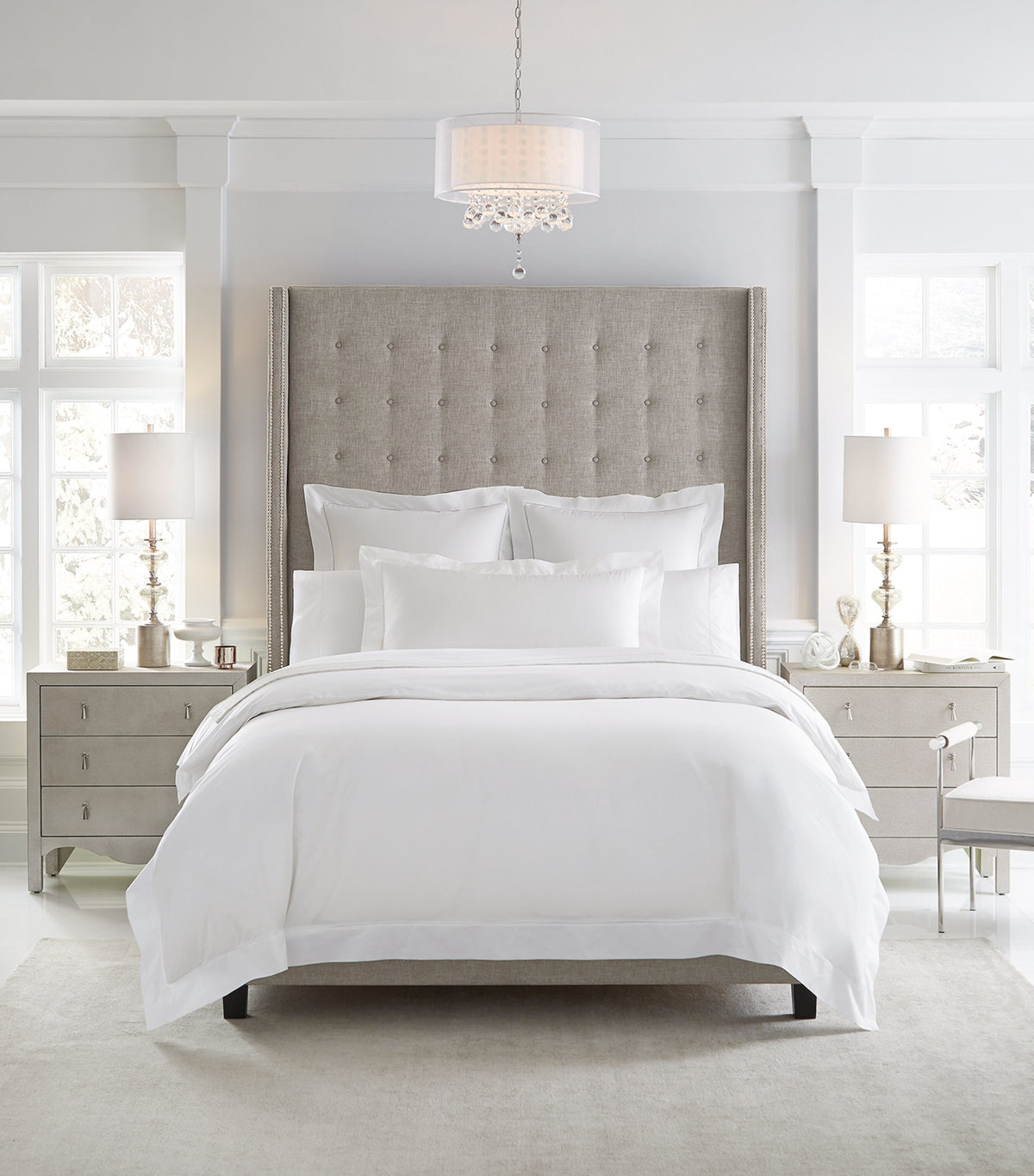 Sferra Giza 45 Square Pillowcase 65cm x 65cm (British brand)