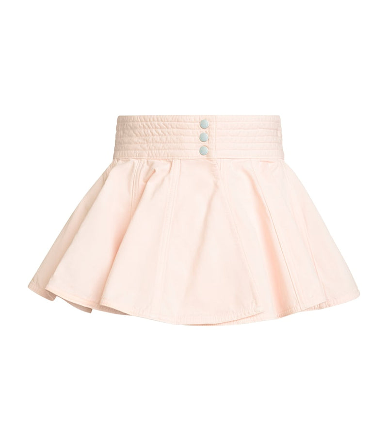 Alaïa designer denim peplum belt, imported from the UK