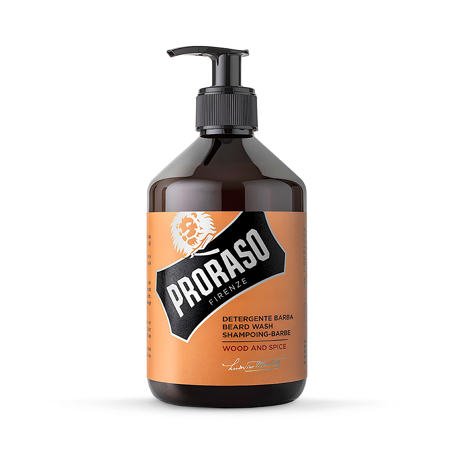 Proraso beard wash Wood & Spice 500ml, UK version