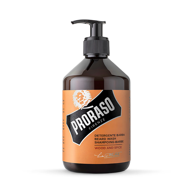 Proraso beard wash Wood & Spice 500ml, UK version