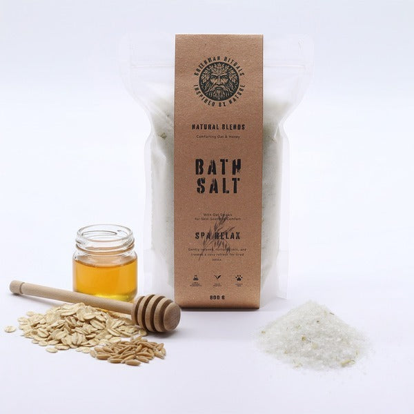 Serenityy's oat and honey Epsom bath salt 800g - British product