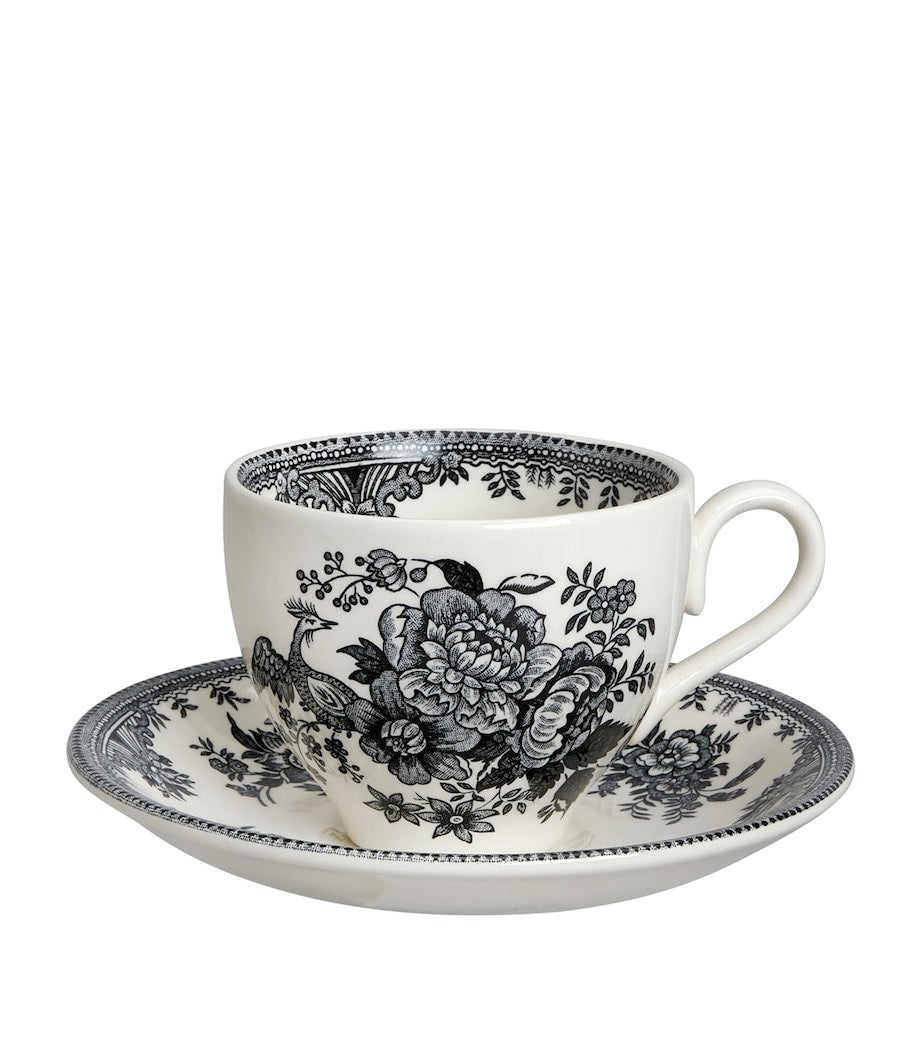 Burleigh Asiatic Pheasants teacup and saucer set (British brand)