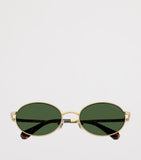 Swarovski oval sunglasses with crystal temples, imported from the UK