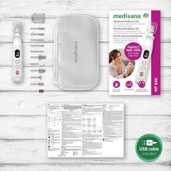 Medisana MP 940 manicure pedicure set, imported from the UK