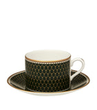 Halcyon Days Antler Trellis teacup and saucer, UK version