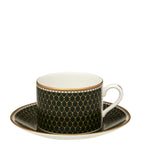 Halcyon Days Antler Trellis teacup and saucer, UK version