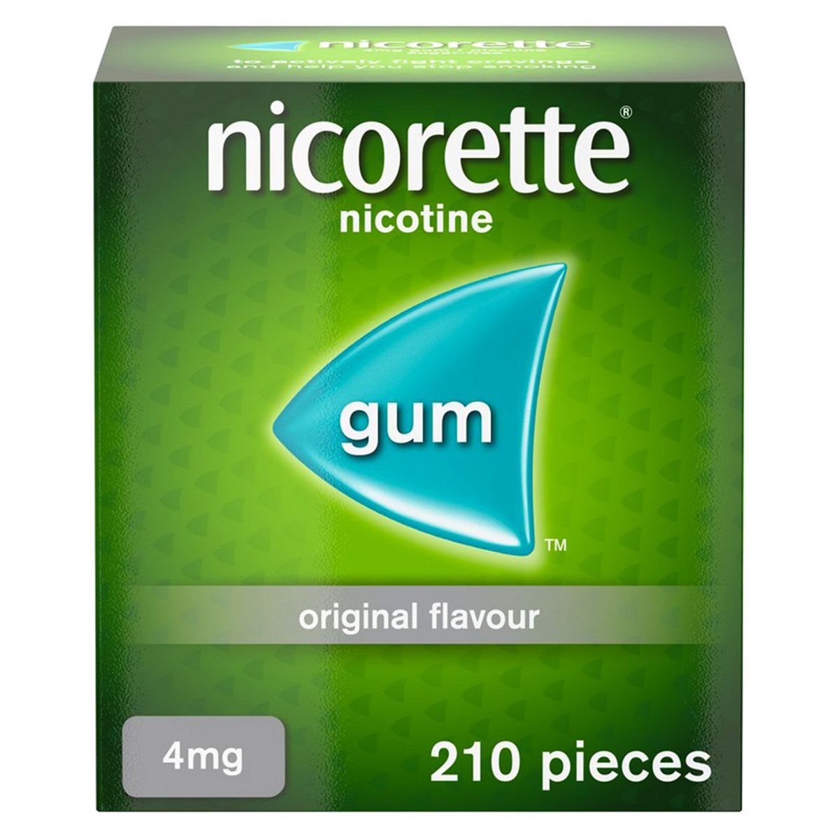 Nicorette Original 4mg Nicotine Gum 210 pieces GOODS Boots   