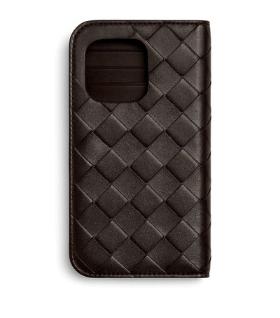 Harrods Leather Weave Phone Case with Card Slots for iPhone 16 Pro- Buy online at McGrocer
