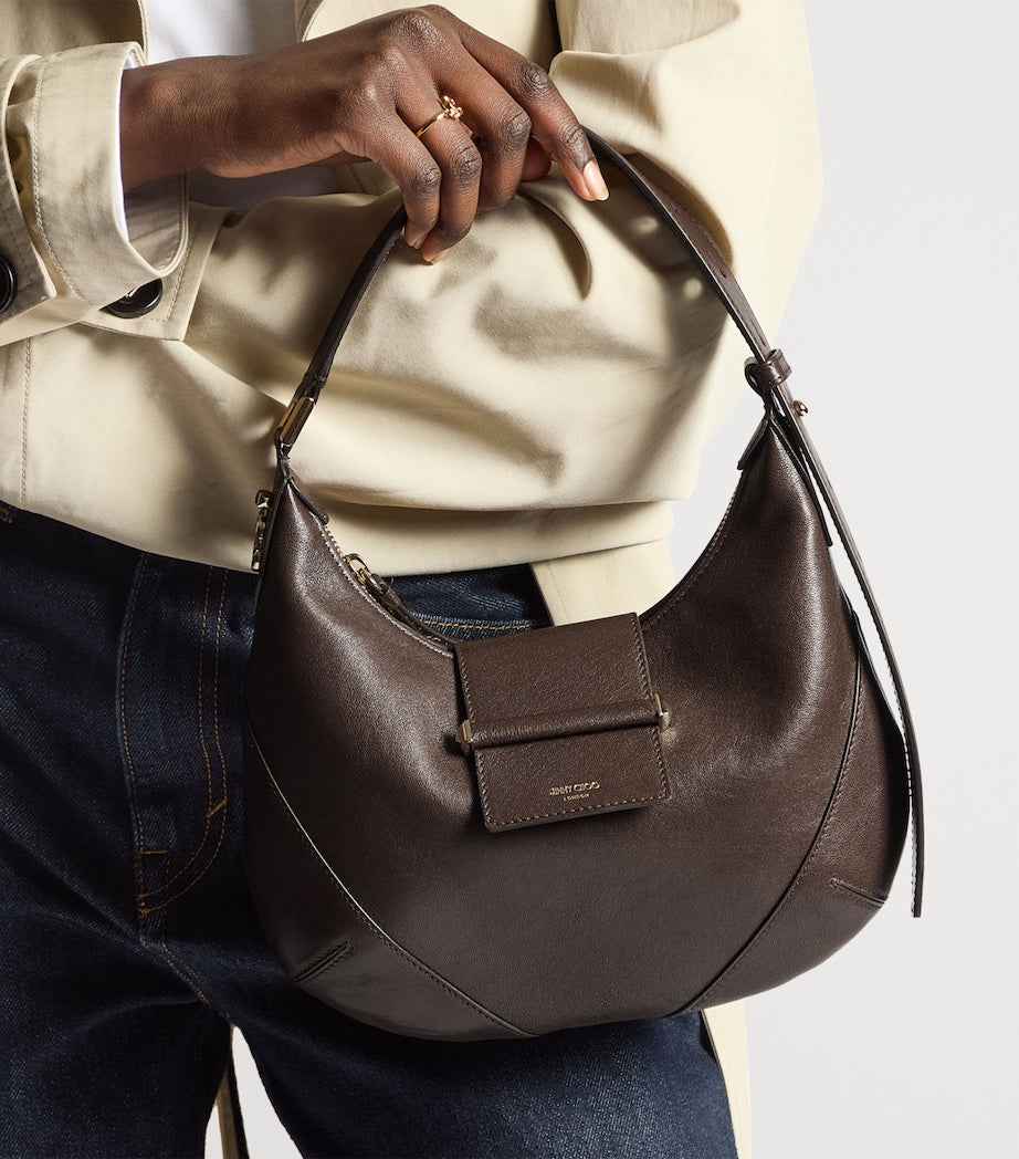 Jimmy Choo Small Bar leather shoulder bag (British brand)