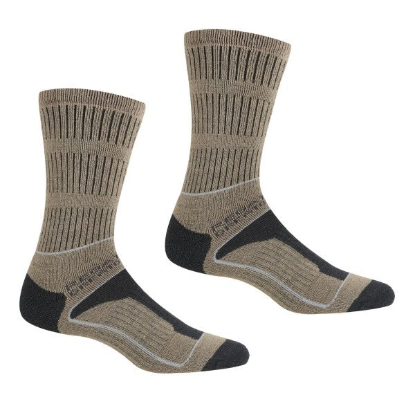 Regatta Womens Samaris 3 Season Boot Socks (3-5) GOODS Superdrug Moccasin Brown/Briar Grey  