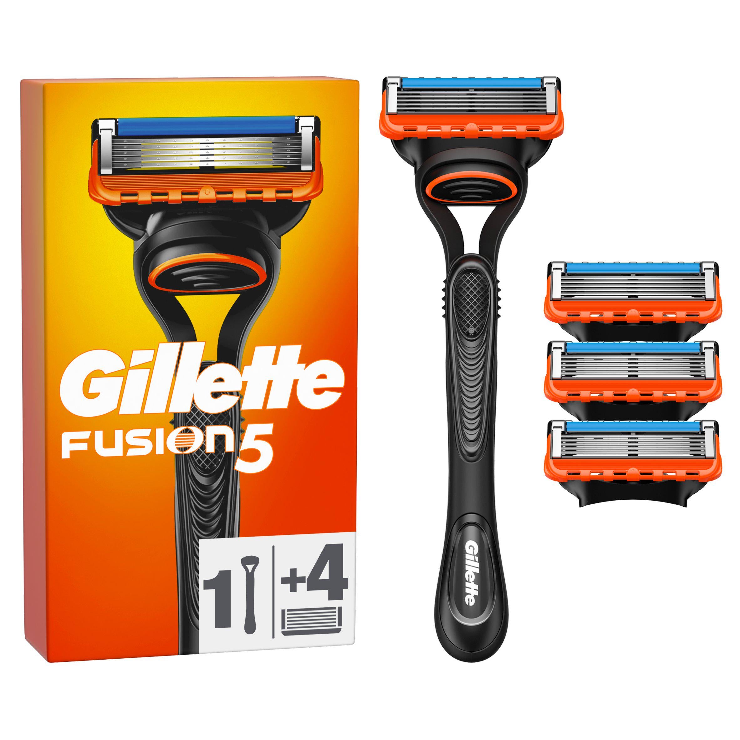 Gillette Fusion5 Razor For Men + 3 Blades GOODS Sainsburys   