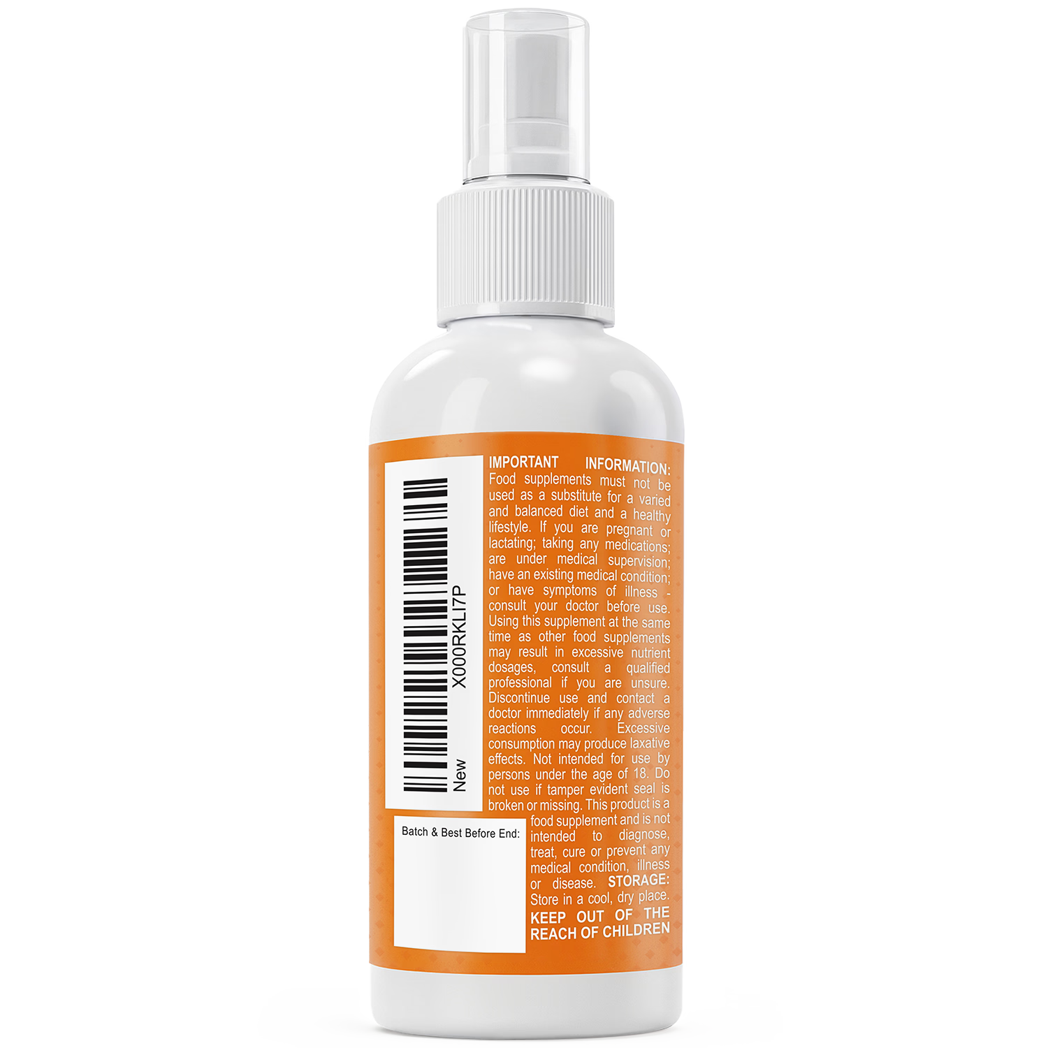 Vivanta Nutrition Vitamin D Spray 3000IU Orange Flavour 60ml, imported from the UK