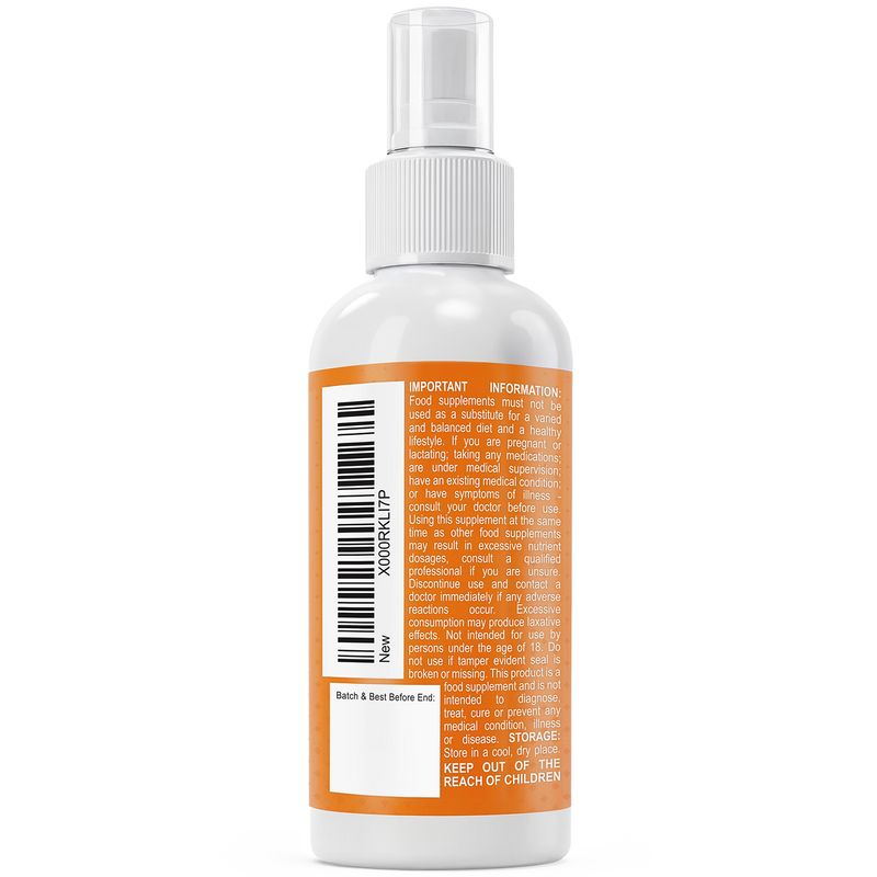 Vivanta Nutrition Vitamin D Spray 3000IU Orange Flavour 60ml, imported from the UK