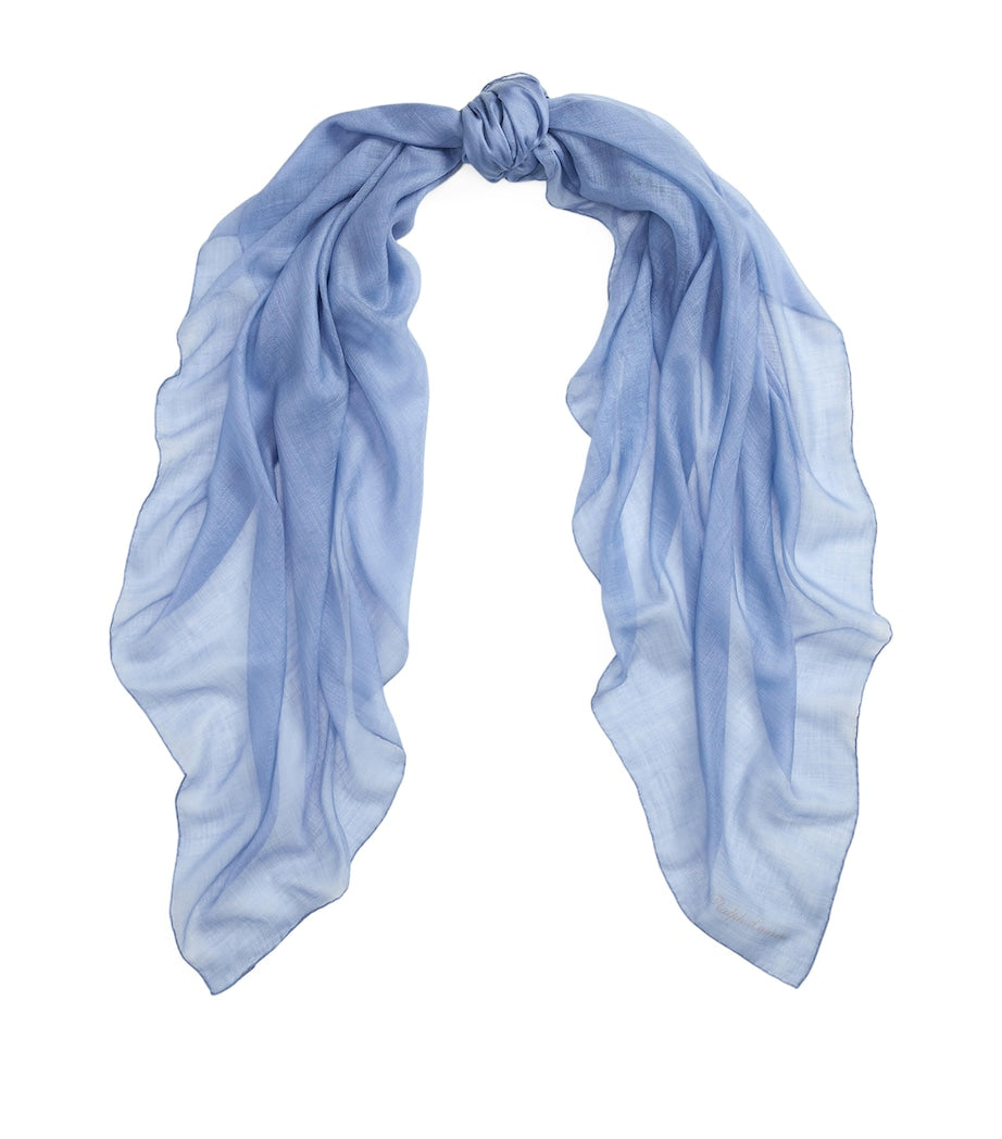Ralph Lauren cashmere-silk scarf 139.5cm - British product