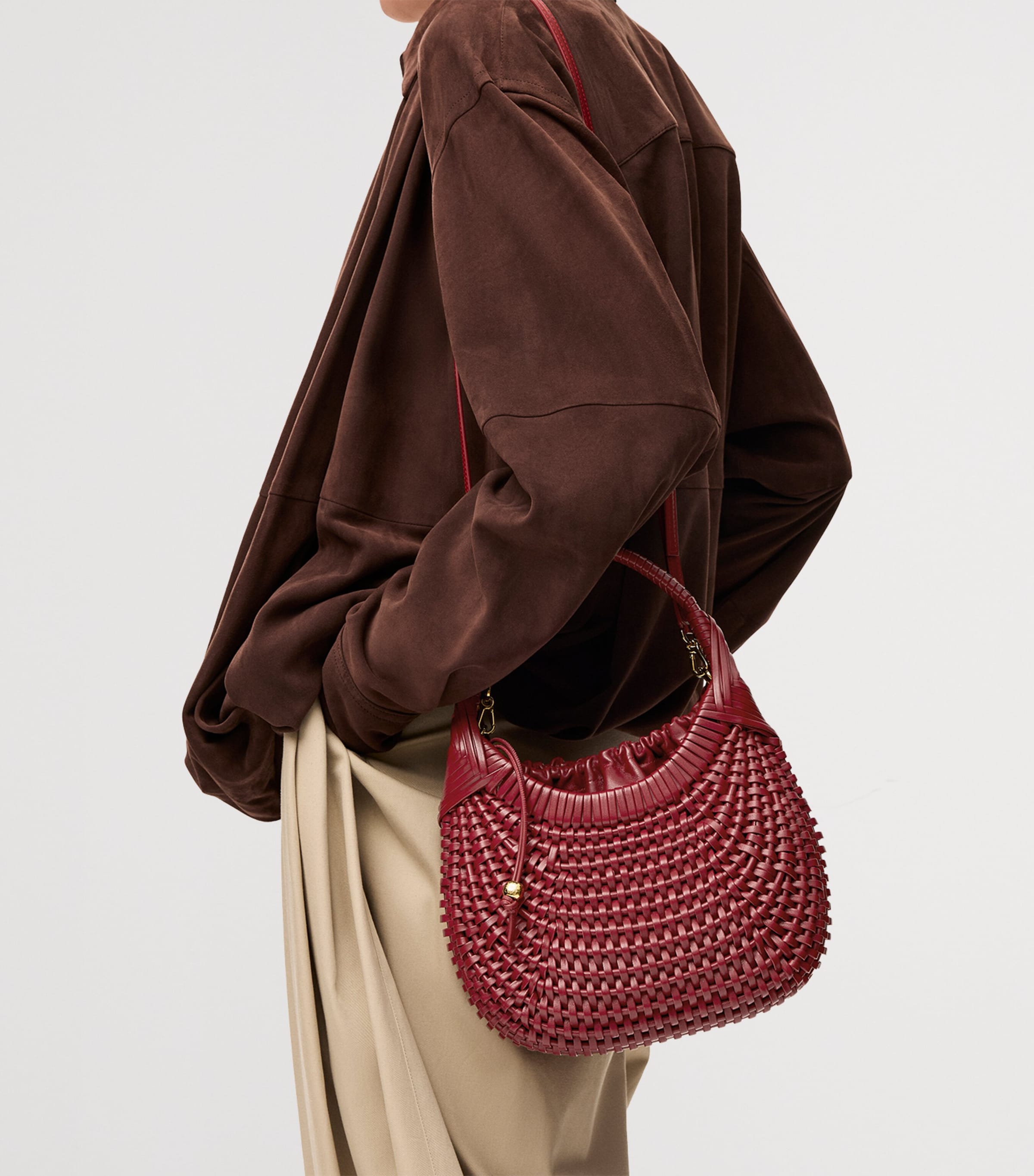 LOEWE Diamond top-handle leather bag, UK version