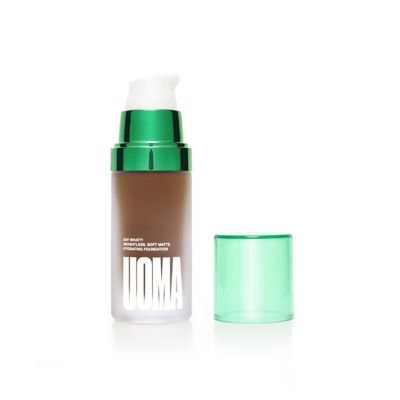 UOMA Beauty Say What?! Weightless Soft Matte Hydrating Foundation 30ml GOODS Boots Black Pearl T2C  