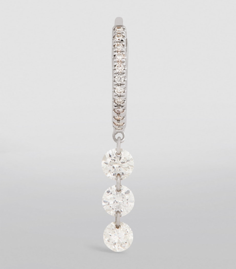 Persée white gold diamond Danaé hoop earring, UK version