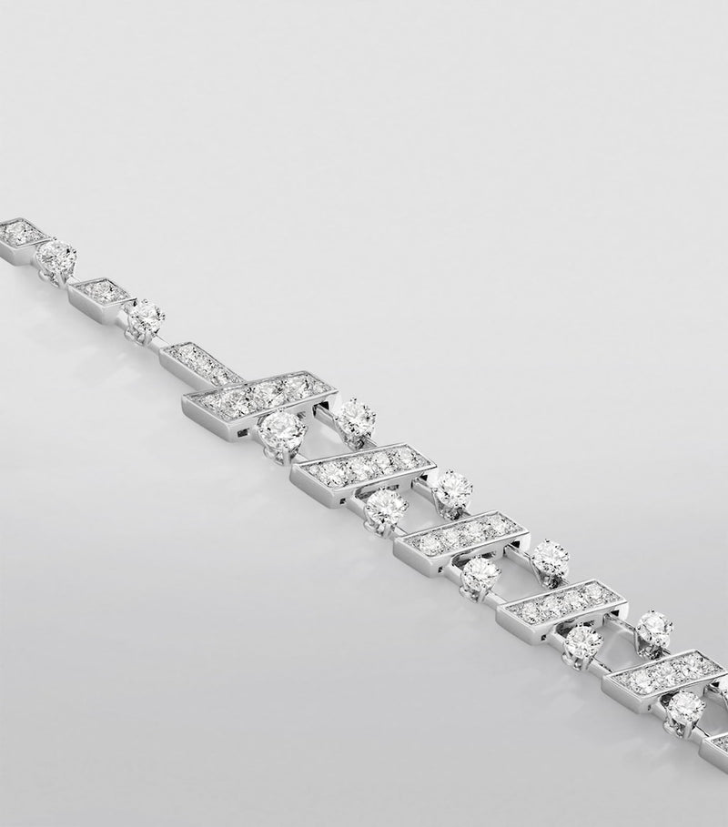 Marli New York 18kt white gold diamond Fifth Avenue bracelet, UK version