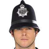 Smiffys police hat black felt with badge, imported from the UK