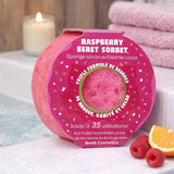 Bomb Cosmetics body buffer soap sponge Raspberry Beret - British product