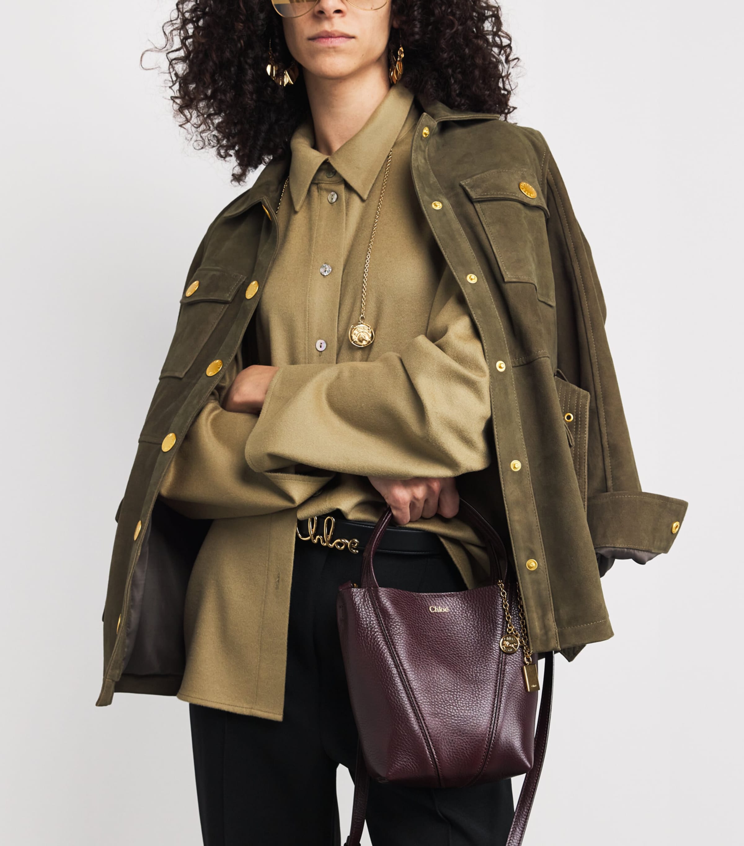 Chloé small leather Spin tote bag - British product