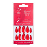Nail HQ false nails Almond Bright Red 24 pieces, UK version