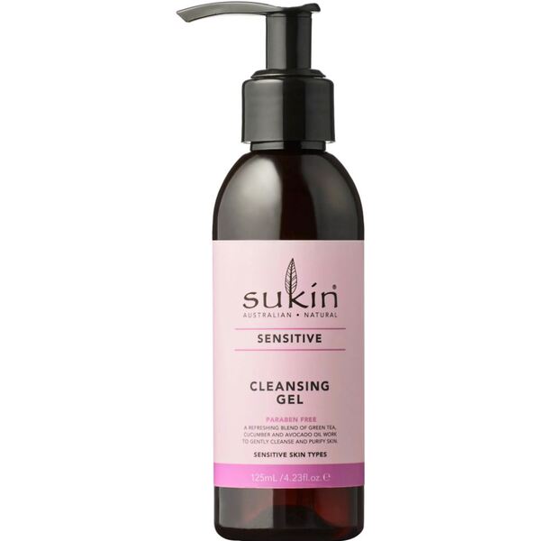 Sukin sensitive cleansing gel 125ml, imported from the UK
