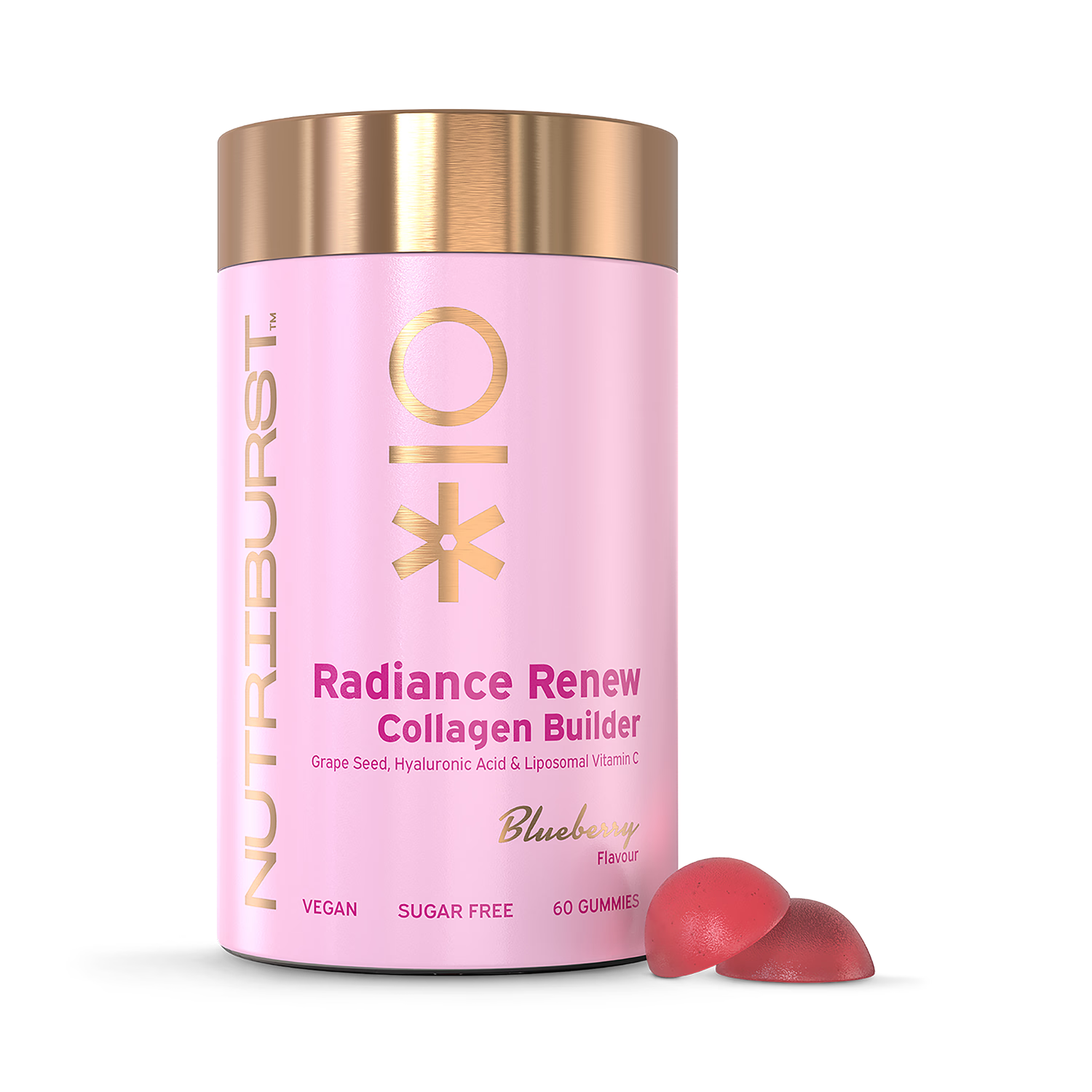 Nutriburst Radiance Renew collagen and vitamin C gummies 60 count, UK version
