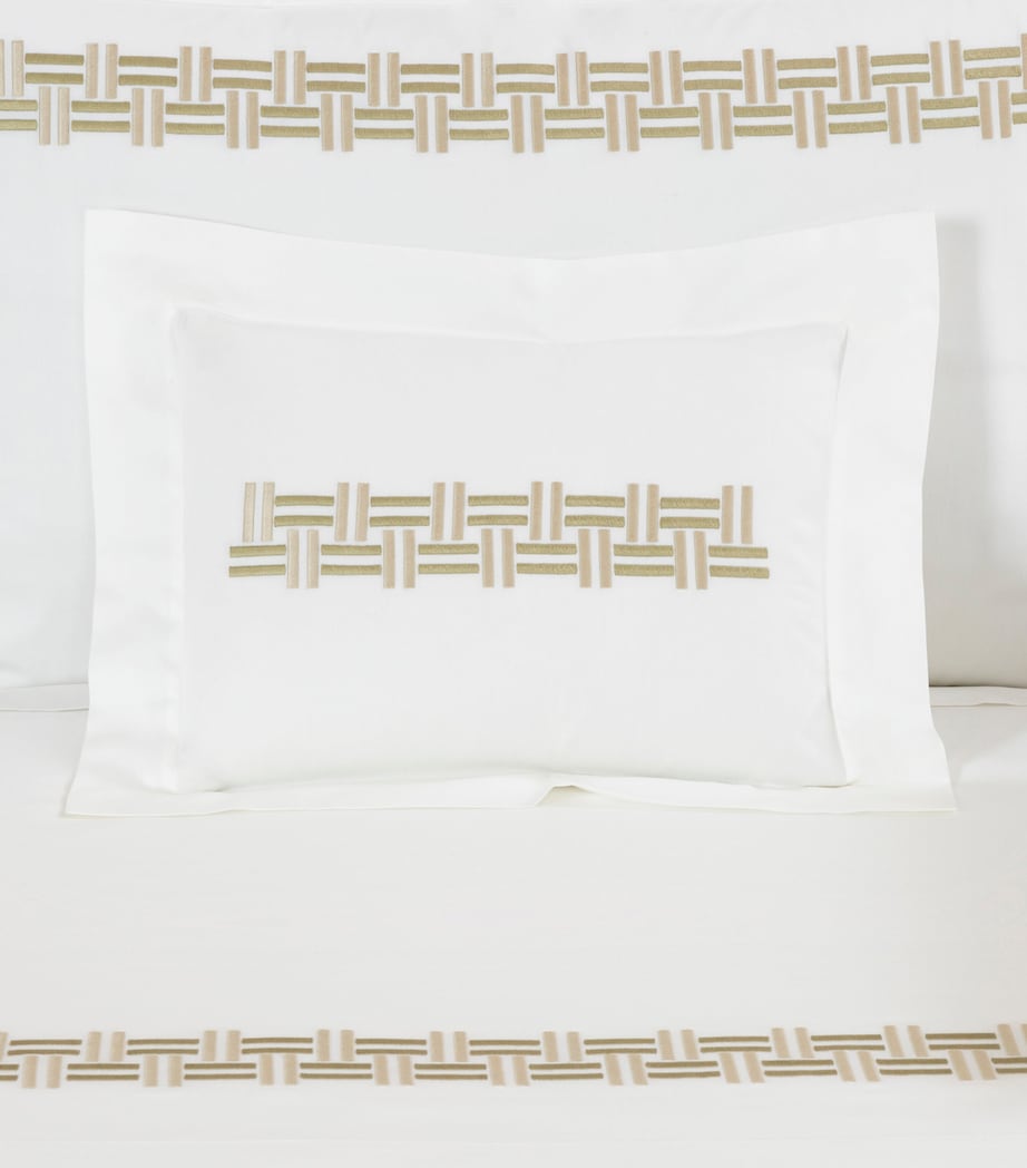 Frette Basket Weave Boudoir Pillowcase 30x40cm - British product