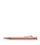 Graf von Faber-Castell rose gold propelling ballpoint pen with precious resin barrel, 13cm length, UK version