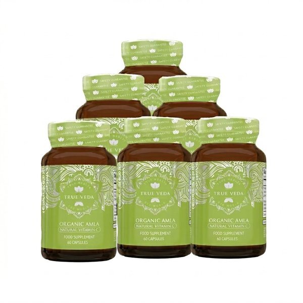 True Veda Organic Amla supplement 360 caps - British product