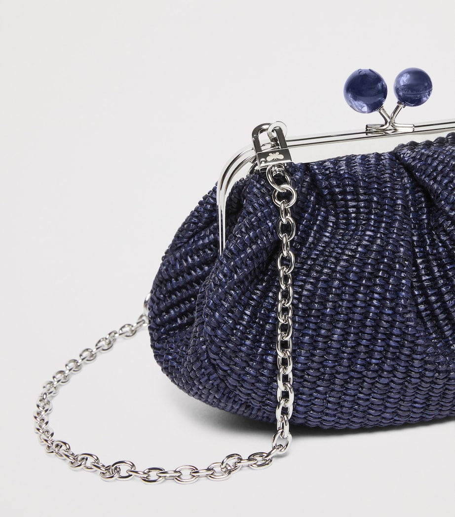 Weekend Max Mara woven Pasticcino clutch bag small, imported from the UK