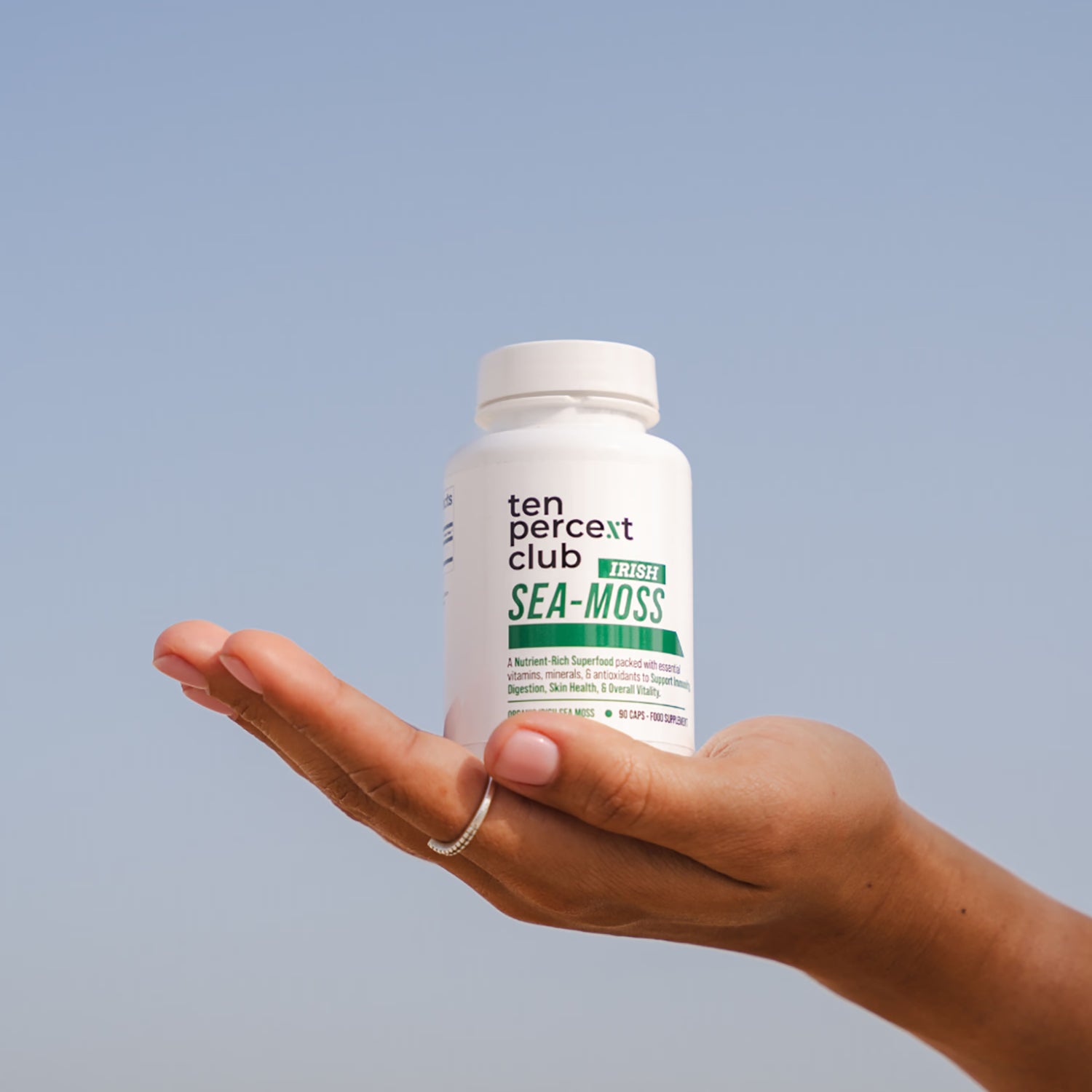 The Ten Percent Club Irish Sea Moss supplement 90 capsules, UK version