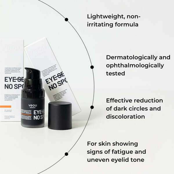 Veoli Botanica brightening serum for dark circles 15ml, imported from the UK