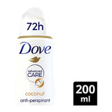 Dove Advanced Care Coconut & Jasmine Anti-Perspirant Deodorant Spray with plant based moisturiser for 72hour protection 200ml GOODS Boots   