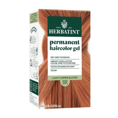 Superdrug Herbatint Hair Colour Light Copper Blonde 8R Hair Colour Kit- Buy online at McGrocer
