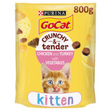 Go-Cat Crunchy & Tender Kitten 800g GOODS Sainsburys   