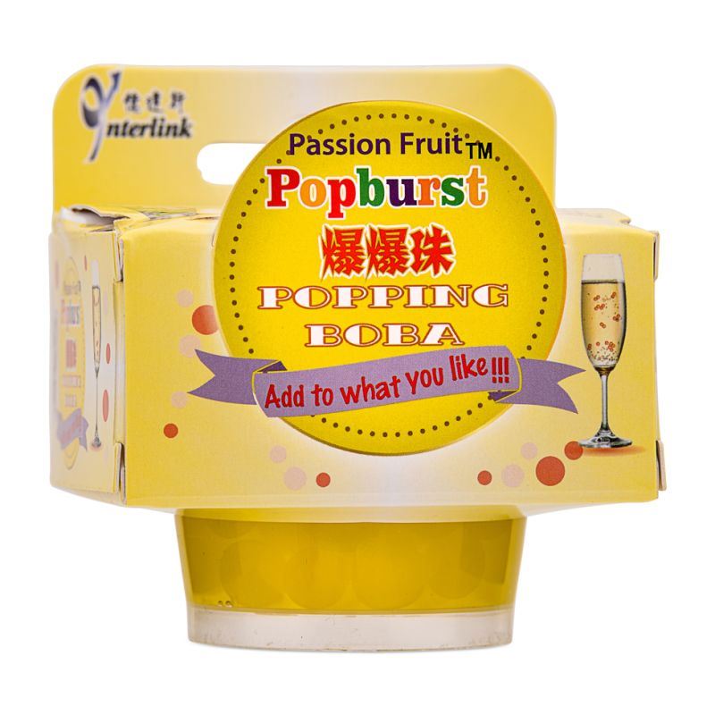 RW Popburst popping boba passion fruit flavour - British product