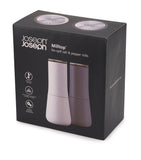 Joseph Joseph Milltop salt and pepper mills, UK version