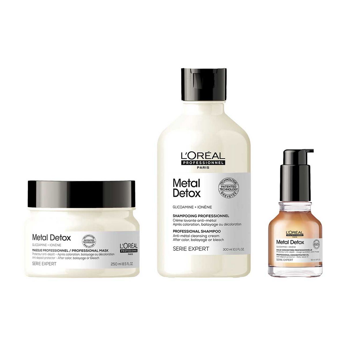 L'oréal Professionnel Serie Expert Metal Detox Shampoo, Hair Mask and Oil Routine GOODS Boots   