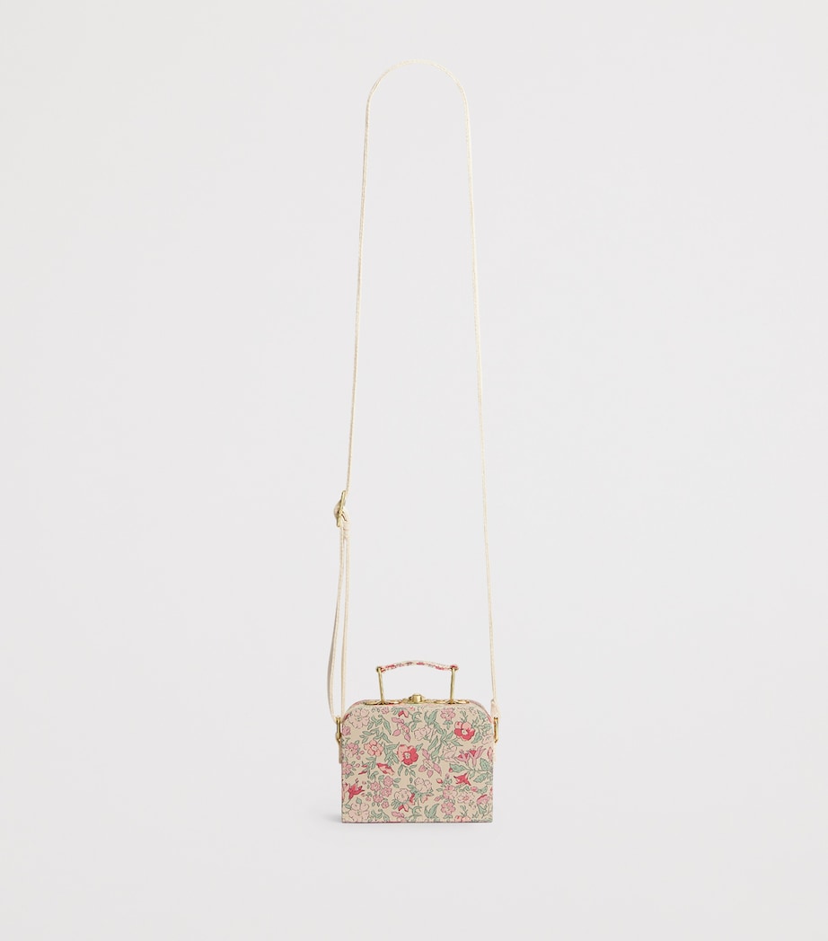 Bonpoint vanity case cross-body bag Liberty print cherry motif (British brand)