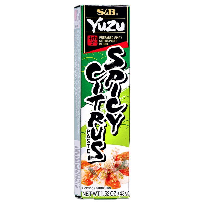 S&B prepared spicy citrus paste with yuzu peel in tube (British brand)