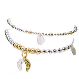 Estella Bartlett bracelet duo silver gold beaded - British product